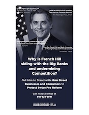 Urge Congress to oppose the CHOICE Act and protect debit swipe fee reform